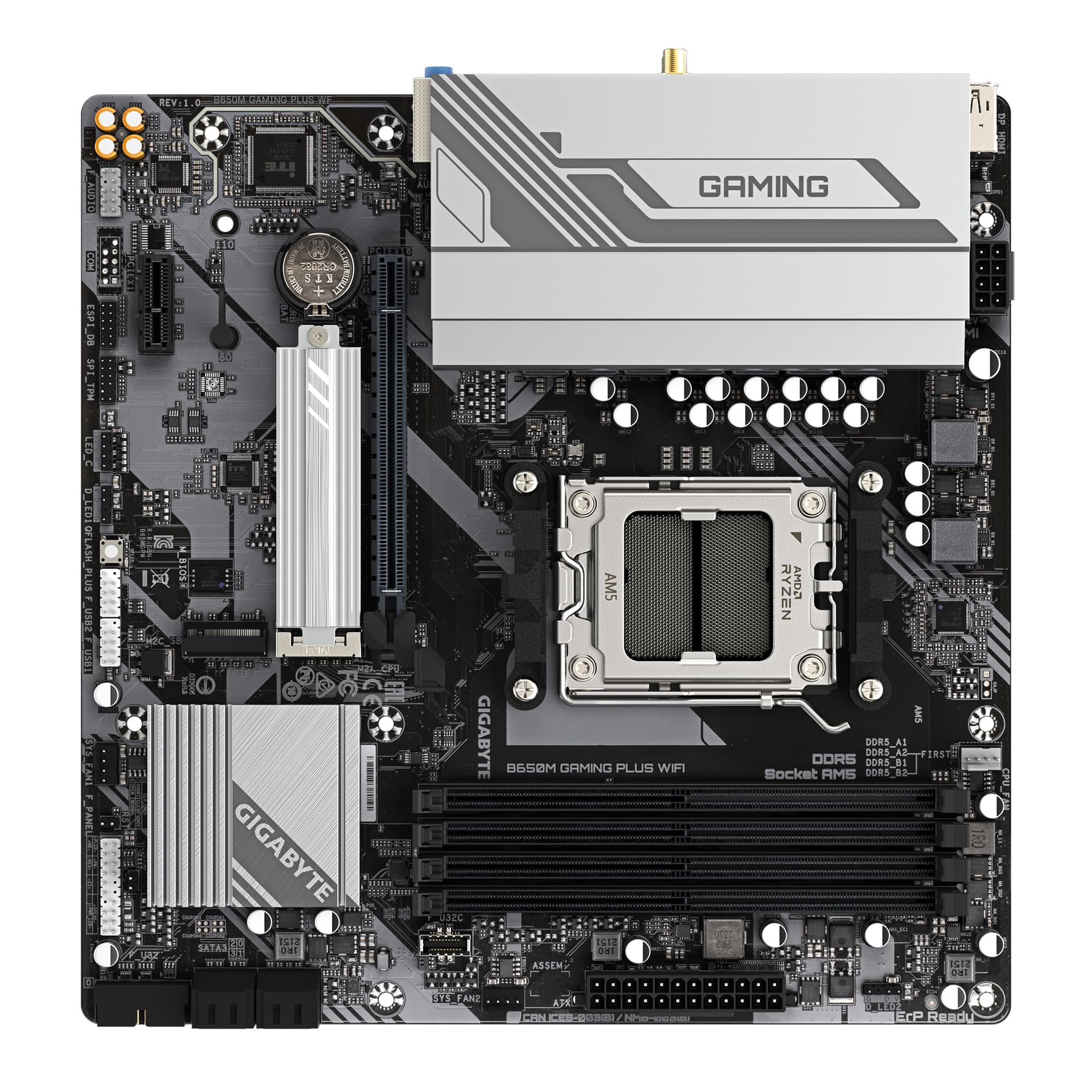 MB AMD B650 SAM5 MATX/B650M GAMING PLUS WF GIGABYTE "B650M GAMING PLUS WF 1.1" — miniatură