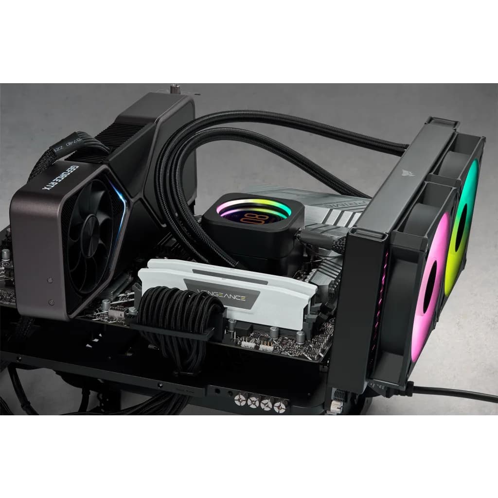 CR VENGEANCE 32GB (2x16GB) DDR5 KIT WHIT "CMK32GX5M2B5600C40W" — miniatură