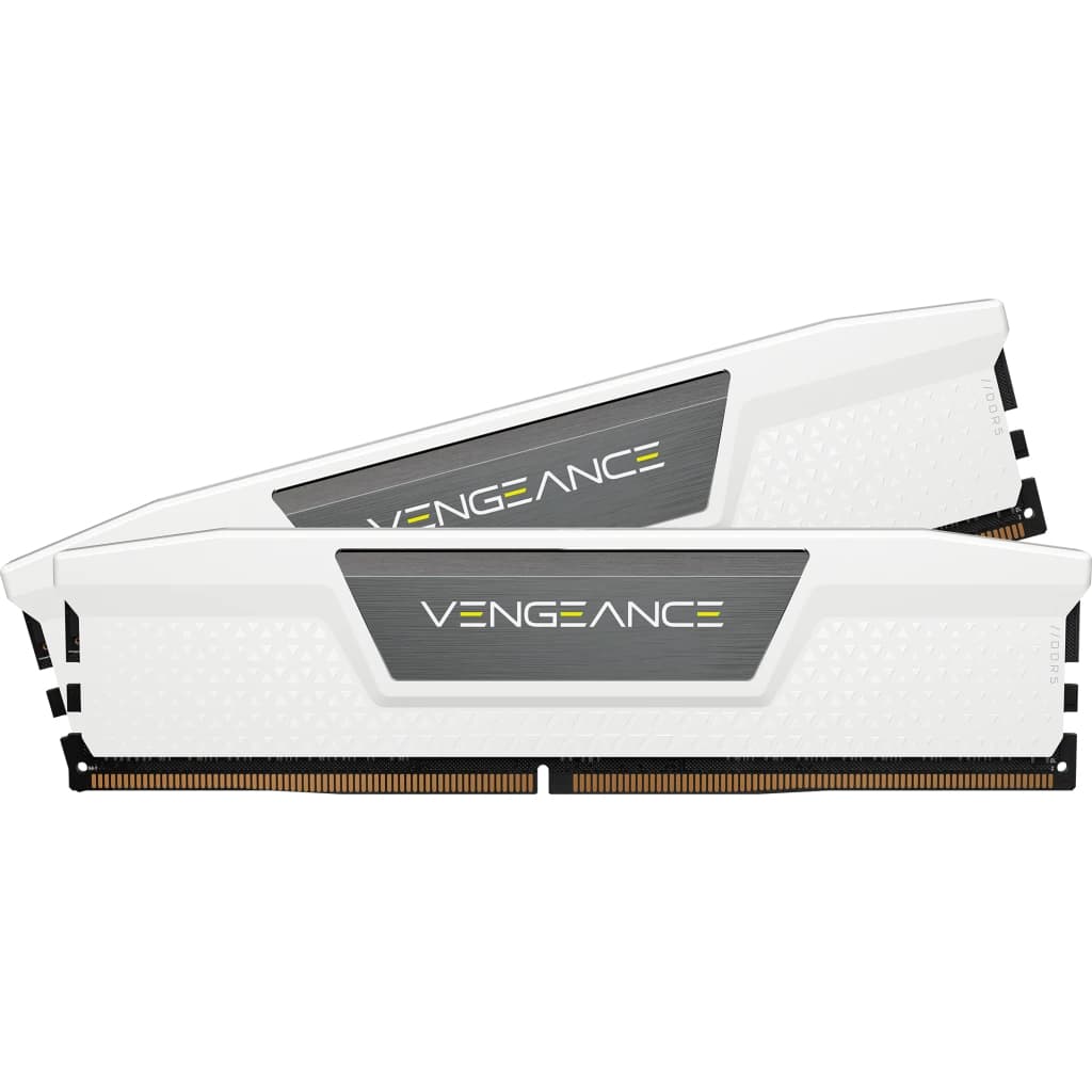 CR VENGEANCE 32GB (2x16GB) DDR5 KIT WHIT "CMK32GX5M2B5600C40W" — miniatură