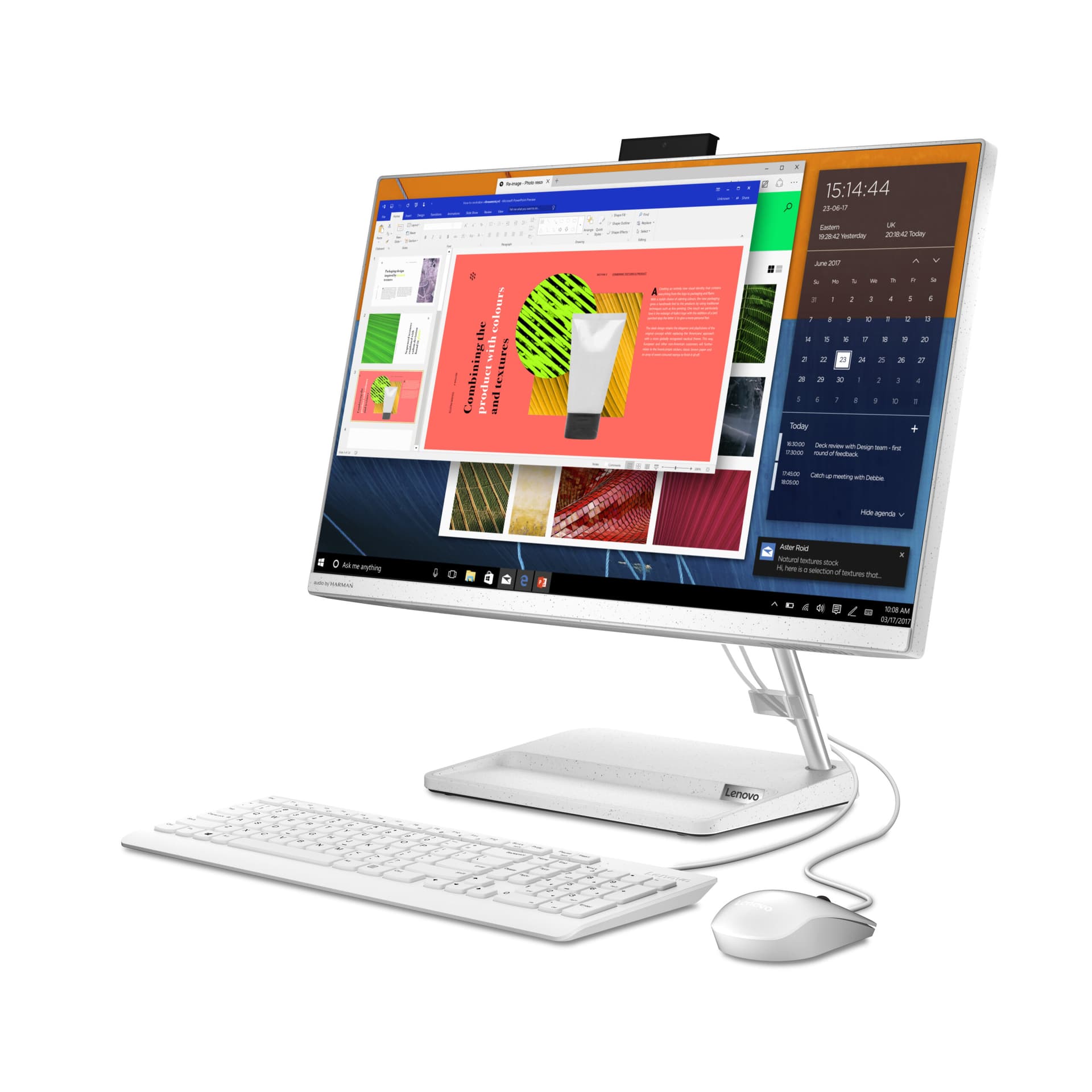 IdeaCentre 3 24ALC6, 23.8 inch FHD IPS, Procesor AMD Ryzen 7 7730U 2.0GHz, 16GB RAM, 512GB SSD, Radeon Graphics, Camera Web, no OS "F0G1013URI" — miniatură