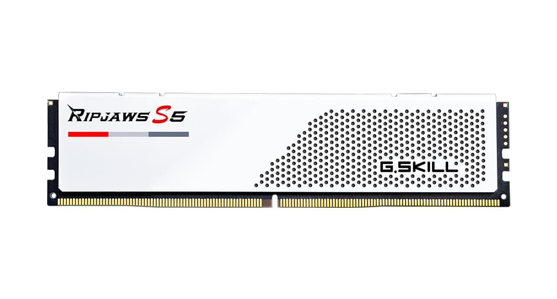 Memorie Ripjaws S5 XMP 3.0 White 64GB, DDR5-5600Mhz, CL30, Dual Channel "F5-5600J3036D32GX2-RS5W" — miniatură