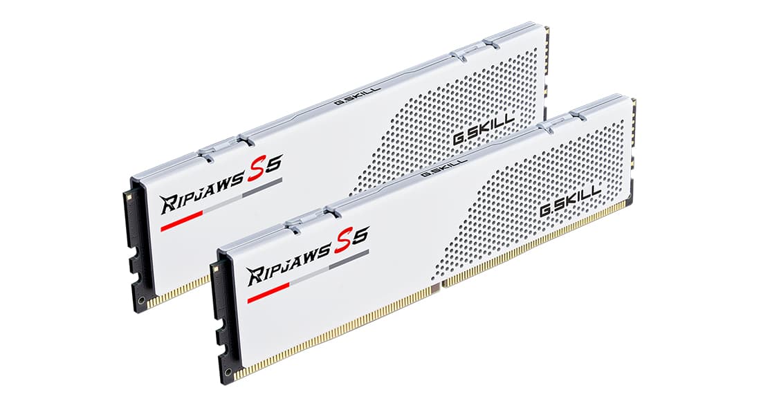 Memorie Ripjaws S5 XMP 3.0 White 64GB, DDR5-5600Mhz, CL30, Dual Channel "F5-5600J3036D32GX2-RS5W" — miniatură