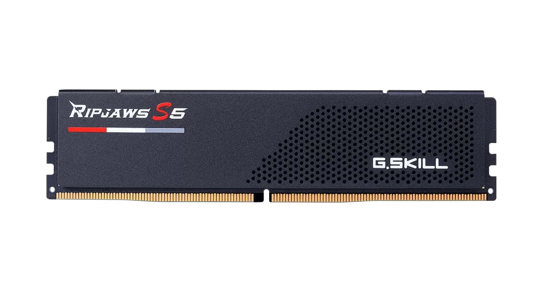 Memorie G.Skill DIMM 96 GB DDR5-5600 (2x 48 GB) dual kit, RAM Negru, Ripjaws S5, XMP "F5-5600J4040D48GX2-RS5K" — miniatură