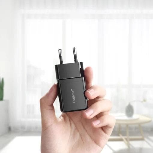 INCARCATOR retea Ugreen "ED011" Quick Charge 10.5W, 1 x USB, negru "50459" — miniatură
