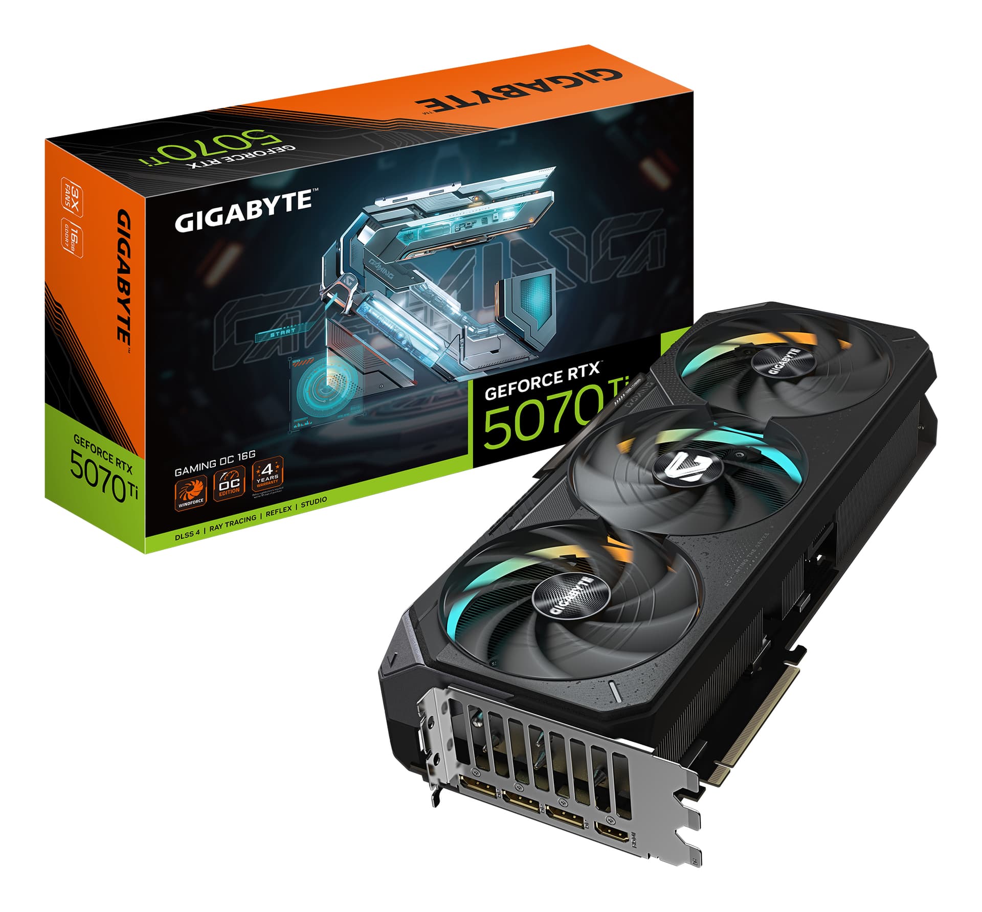 GIGABYTE GeForce RTX 5070 Ti GAMING OC 16G, 256-bit, GDDR7, Negru "N507TGAMING OC-16GD"