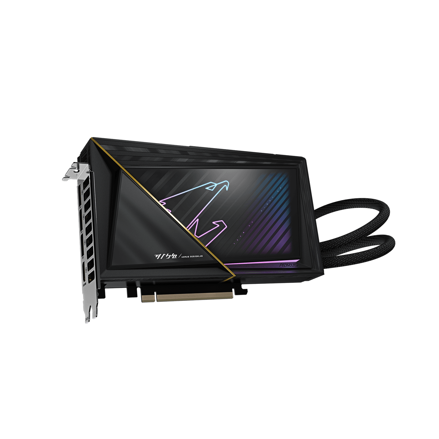 GIGABYTE AORUS GeForce RTX 5080 XTREME WATERFORCE 16G, GDDR7, 256 bit, Negru "N5080AORUSX W-16GD" — miniatură