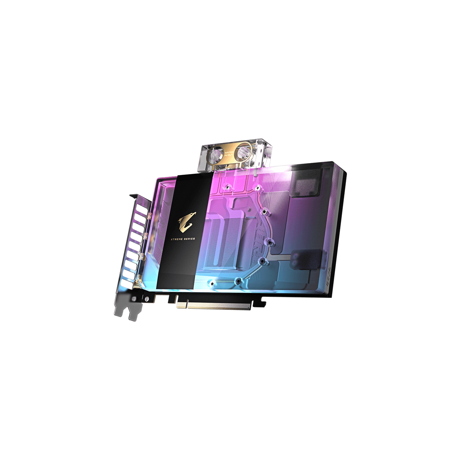 GIGABYTE AORUS GeForce RTX 5080 XTREME WATERFORCE Water Block 16GB, 256 bit, Negru "N5080AORUSX WB-16GD" — miniatură