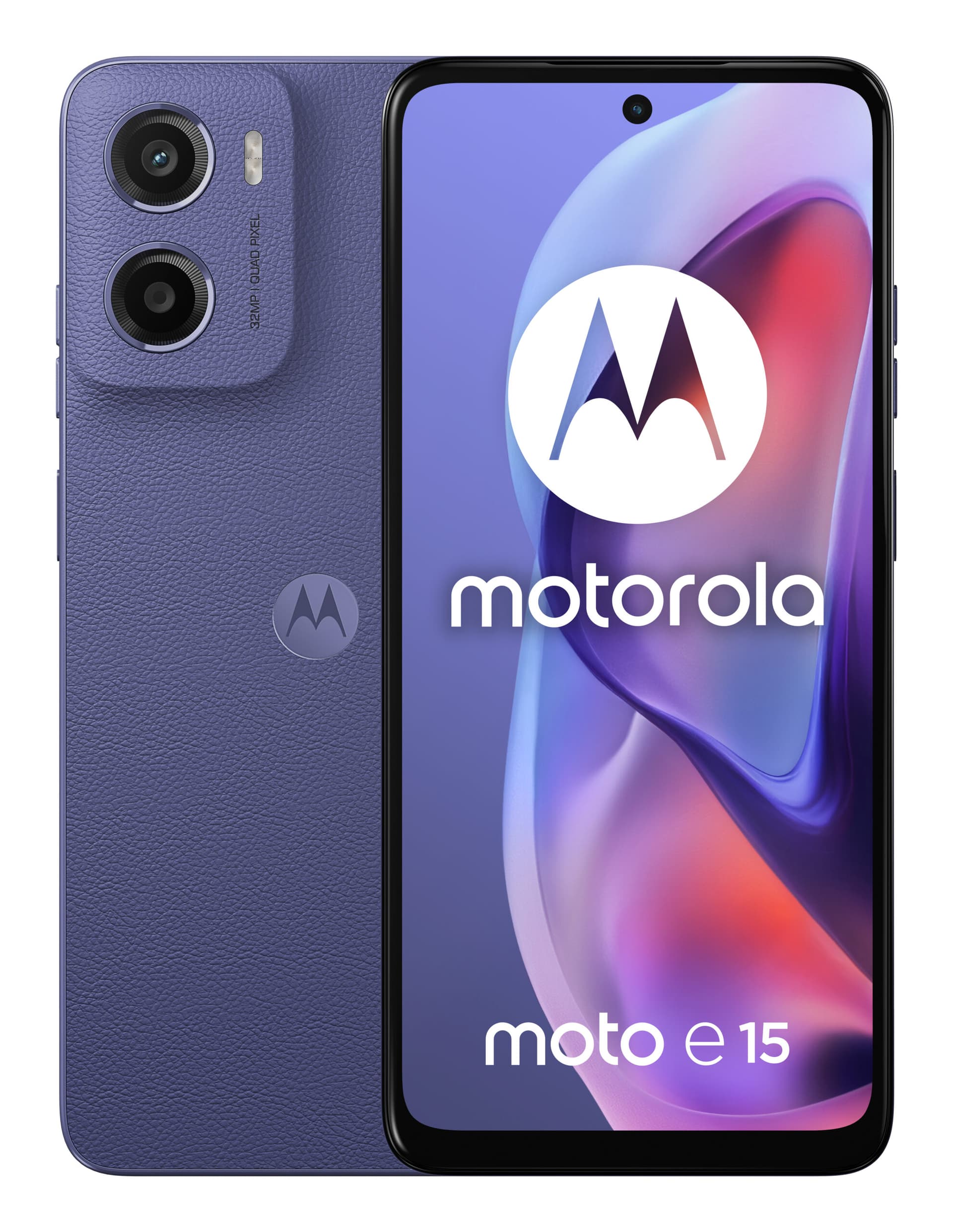 Moto E15 4G 2GB RAM 64GB,Lavender "PHT18199" — miniatură