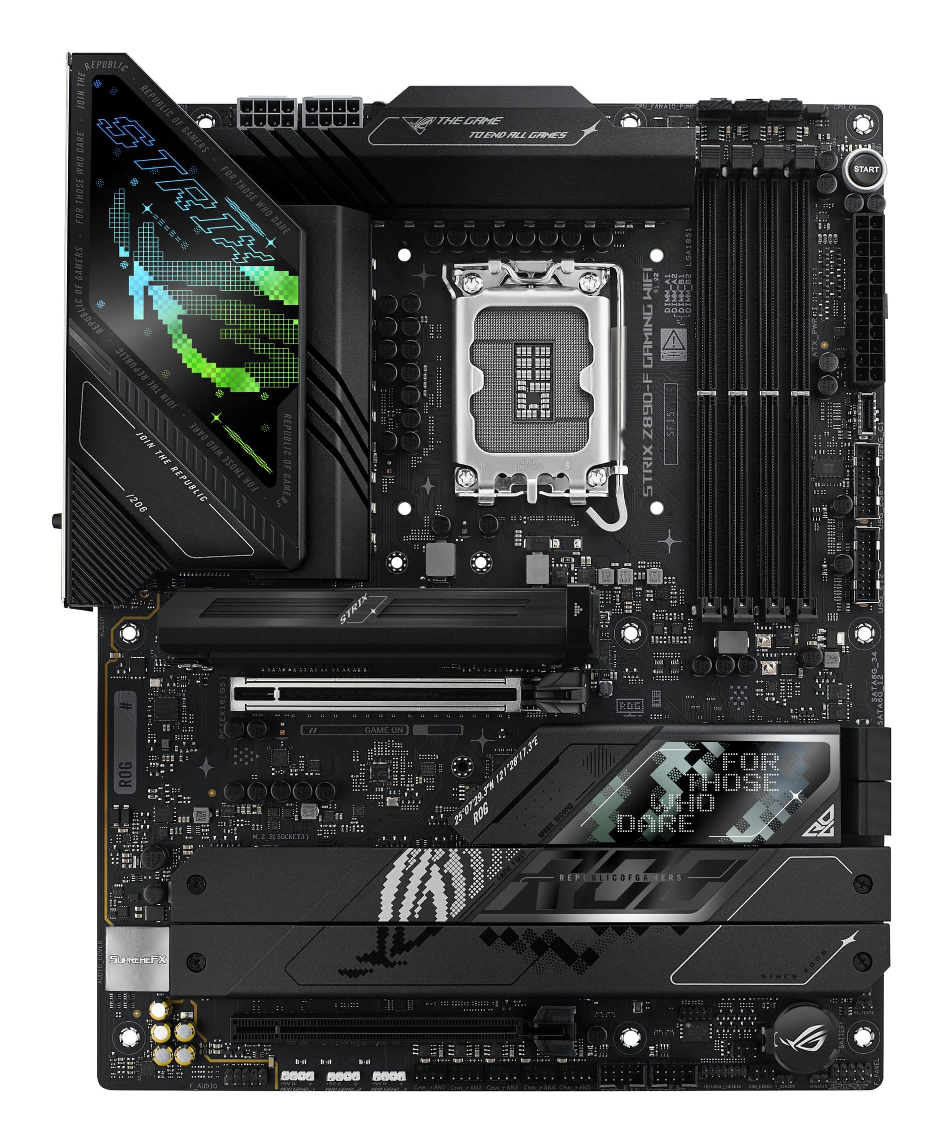 Placa de baza Asus ROG STRIX Z890-F GAMING WIFI DDR5 "ROGSTRIXZ890F-GMWIFI" — miniatură