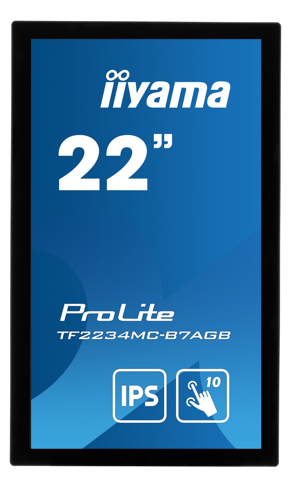 21,5" PCAP Anti-Glare Bezel Free 10P Touch, 1920x1080, IPS panel, VGA, DisplayPort, HDMI, 300cd/m2 (with touch), USB Touch Interface, "TF2234MC-B7AGB" — miniatură