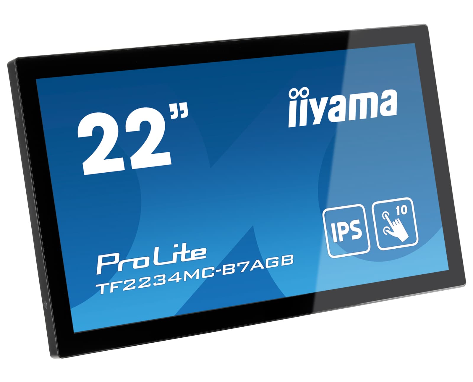 21,5" PCAP Anti-Glare Bezel Free 10P Touch, 1920x1080, IPS panel, VGA, DisplayPort, HDMI, 300cd/m2 (with touch), USB Touch Interface, "TF2234MC-B7AGB" — miniatură