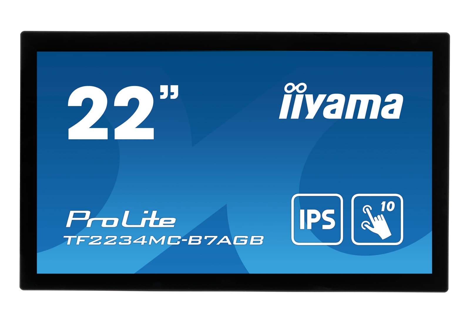21,5" PCAP Anti-Glare Bezel Free 10P Touch, 1920x1080, IPS panel, VGA, DisplayPort, HDMI, 300cd/m2 (with touch), USB Touch Interface, "TF2234MC-B7AGB" — miniatură