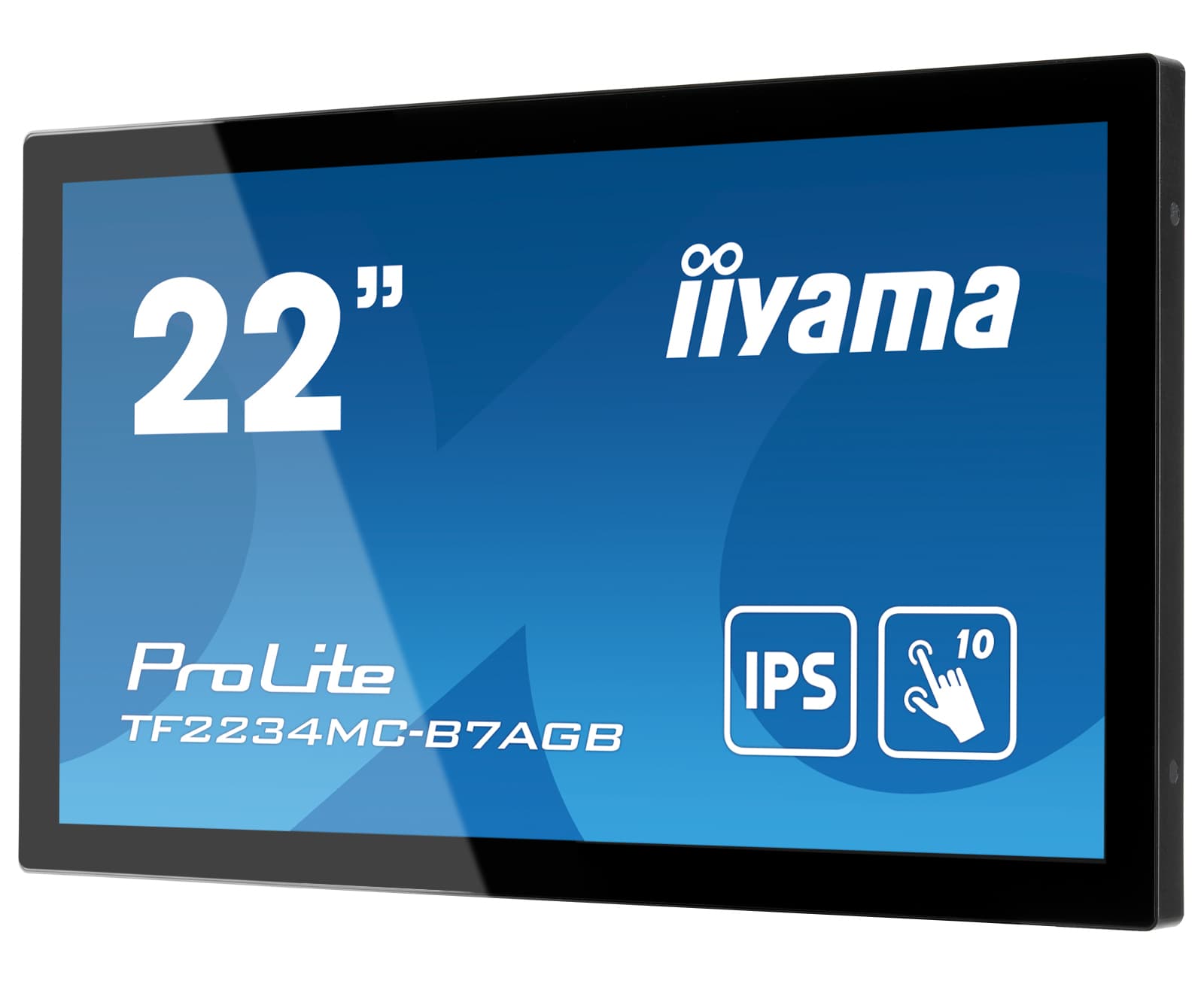 21,5" PCAP Anti-Glare Bezel Free 10P Touch, 1920x1080, IPS panel, VGA, DisplayPort, HDMI, 300cd/m2 (with touch), USB Touch Interface, "TF2234MC-B7AGB" — miniatură