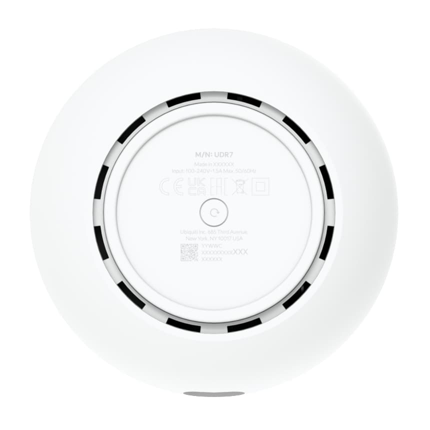 Ubiquiti UniFi UDR7 Dream Router 7 Desktop 10G Cloud Gateway with integrated WiFi 7, PoE switch, 10G SFP+ and (1) 2.5 GbE RJ45 WAN port, 64 GB microSD "UDR7" — miniatură