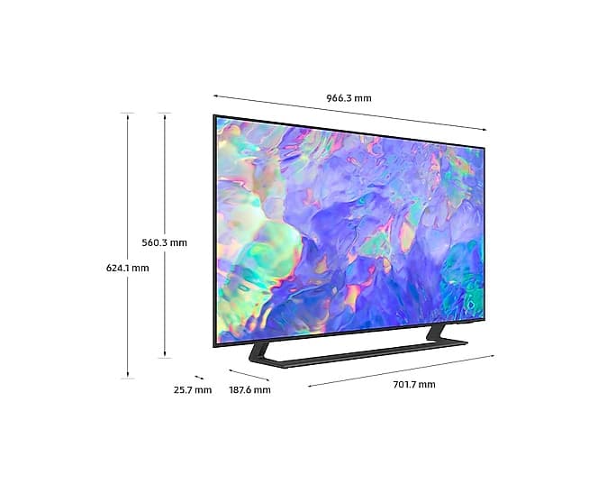 Smart TV Crystal UE43CU8572U Seria CU8572 108cm gri-negru 4K UHD HDR "UE43CU8572UXXH" — miniatură