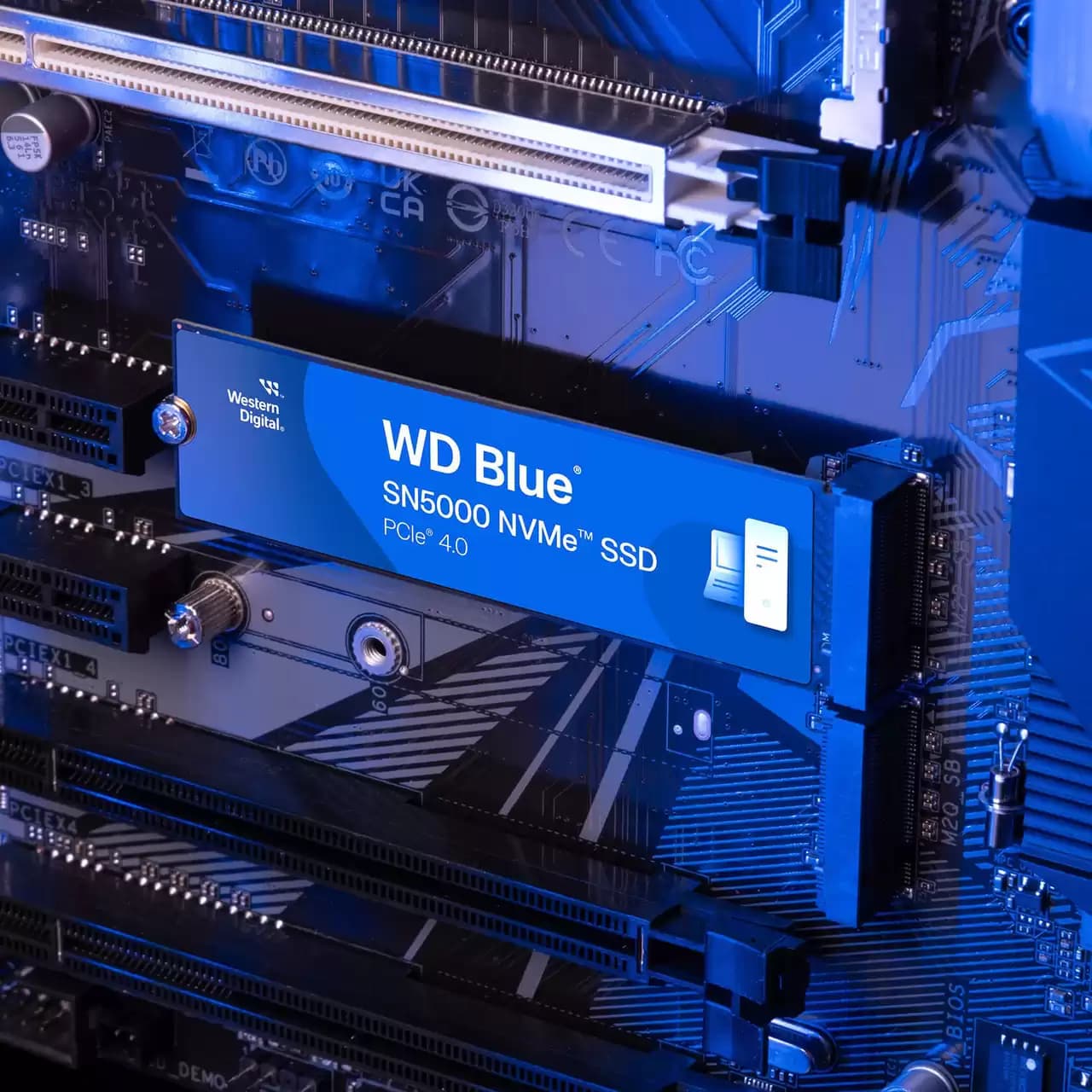 SSD Blue SN5000 500GB PCI Express 4.0 x4 M.2 2280 "WDS500G4B0E" — miniatură