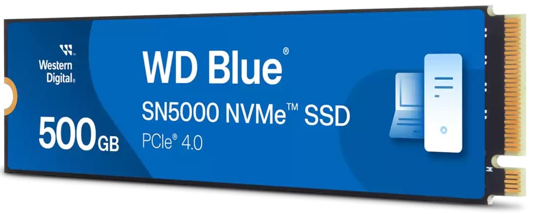 SSD Blue SN5000 500GB PCI Express 4.0 x4 M.2 2280 "WDS500G4B0E" — miniatură