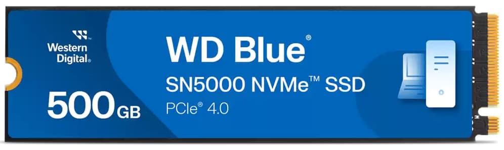 SSD Blue SN5000 500GB PCI Express 4.0 x4 M.2 2280 "WDS500G4B0E"