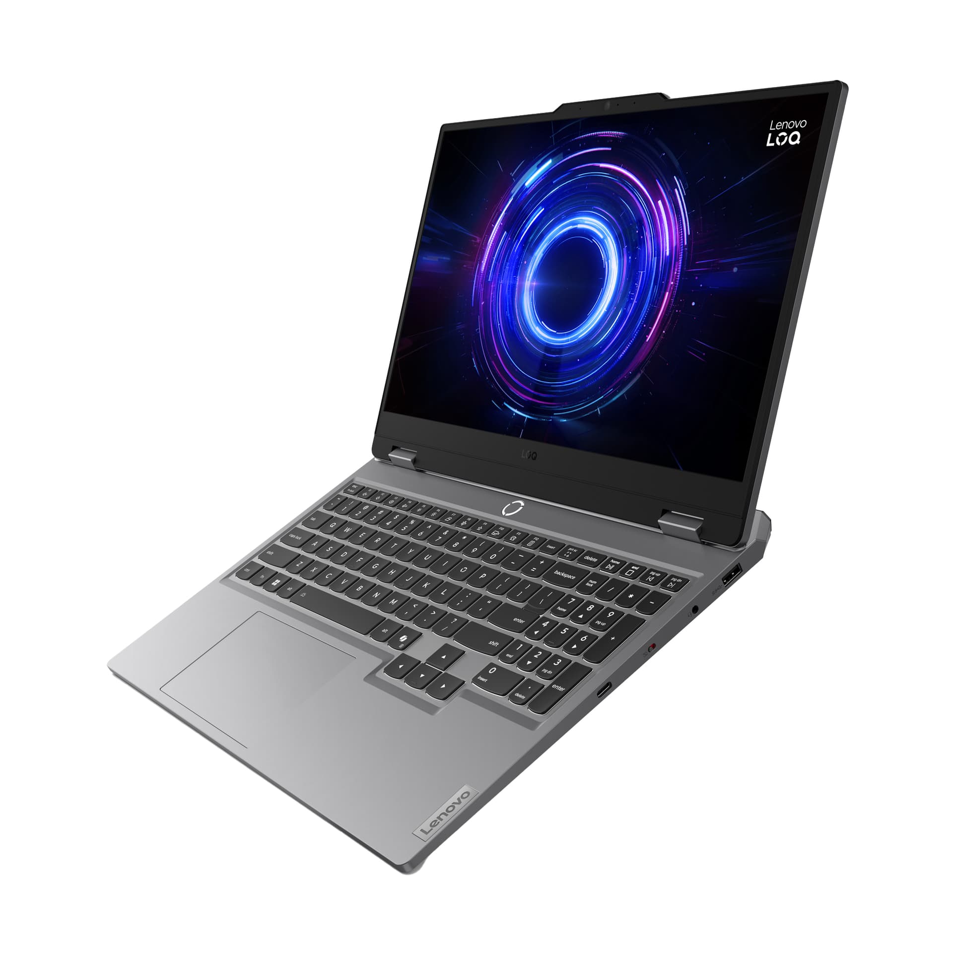 Gaming 15.6 LOQ 15IRX10, FHD IPS 144Hz, Procesor Intelxxxx CoreTM i7-13650HX (24M Cache, up to 4.90 GHz), 32GB DDR5, 1TB SSD, GeForce RTX 5050 8GB, No OS, Luna Grey "83JE00AHRM" ( — miniatură