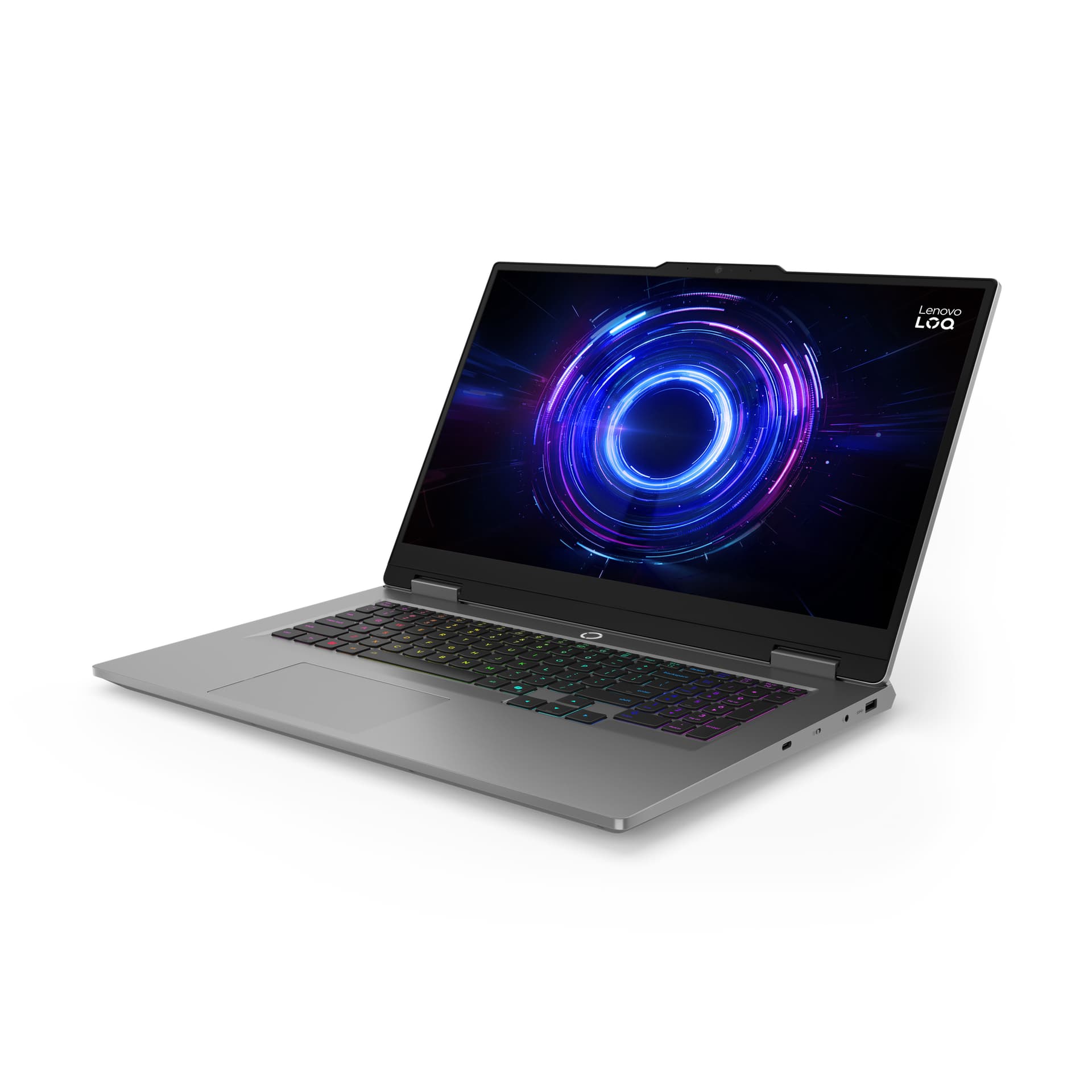 Gaming 17.3 LOQ 17IRX10, FHD IPS 165Hz, Procesor Intelxxxx CoreTM i7 14700HX (33M Cache, up to 5.50 GHz), 32GB DDR5, 1TB SSD, GeForce RTX 5060 8GB, No OS, Luna Grey "83JH0042RM" ( — miniatură