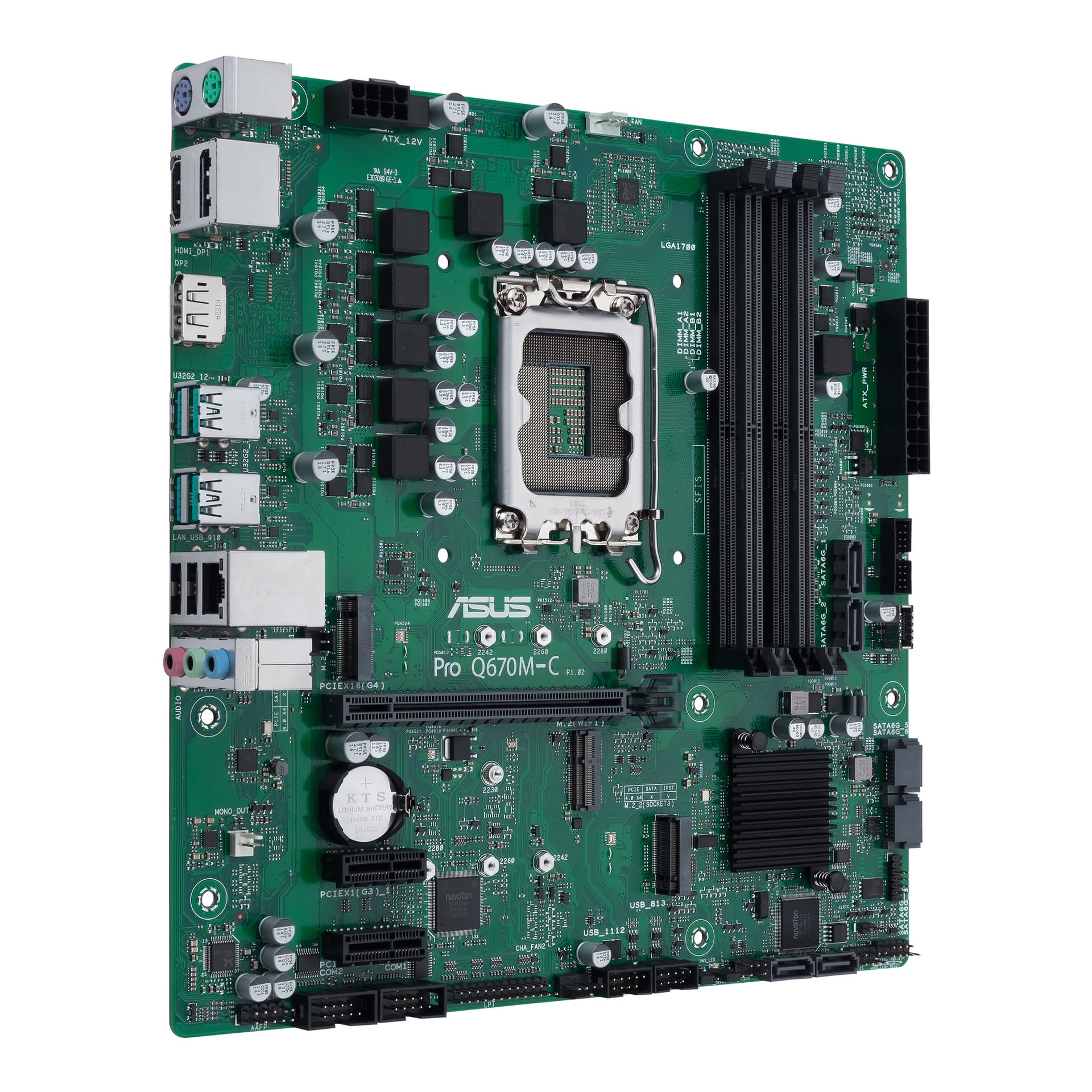 Placa de baza ASUS Pro Q670M-C-CSM - motherboard - micro ATX - LGA1700 Socket - Q670 "90MB19E0-M0EAYC" — miniatură