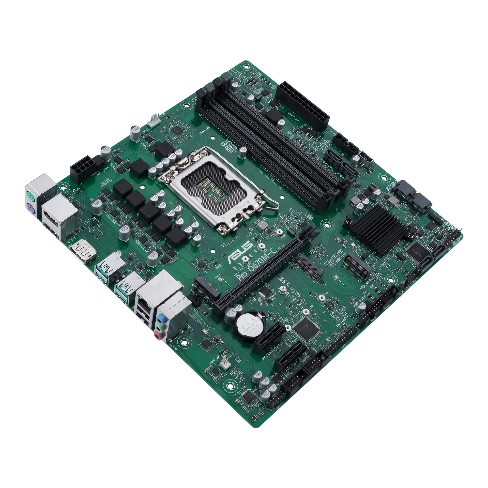 Placa de baza ASUS Pro Q670M-C-CSM - motherboard - micro ATX - LGA1700 Socket - Q670 "90MB19E0-M0EAYC" — miniatură