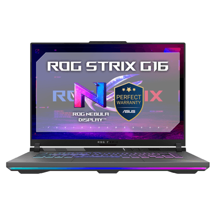 Laptop ASUS 16-inch ROG Strix G16 G614FH-RV032, AMD RyzenTM 9 9955HX 2.5GHz, DDR5 32GB, AMD RadeonTM Graphics, 1TB PCIexxxx 4.0 NVMeTM M.2 SSD, No preinstalled OS, Eclipse Gray, "90NR0L07-M00170"