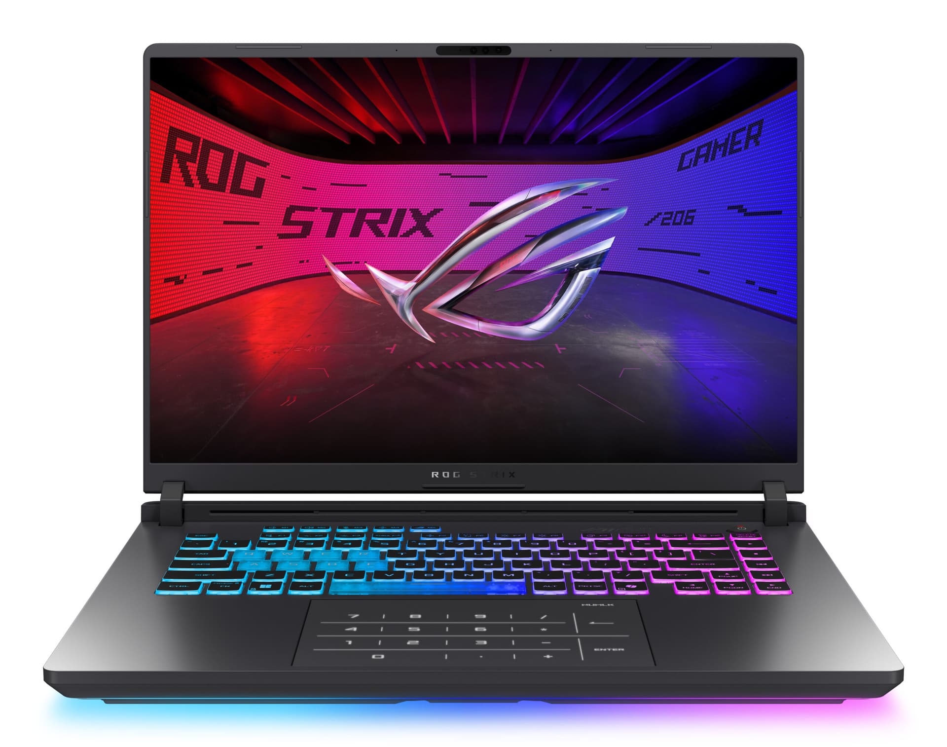 Laptop ASUS 16-inch ROG Strix G16 G615LH-S5045, Intelxxxx CoreTM Ultra 7 255HX 2.4 GHz, DDR5 16GB, Intelxxxx UHD Graphics, 512GB PCIexxxx 4.0 NVMeTM M.2 SSD, No preinstalled OS, Eclipse Gray, "90NR0LH1-M001F0"