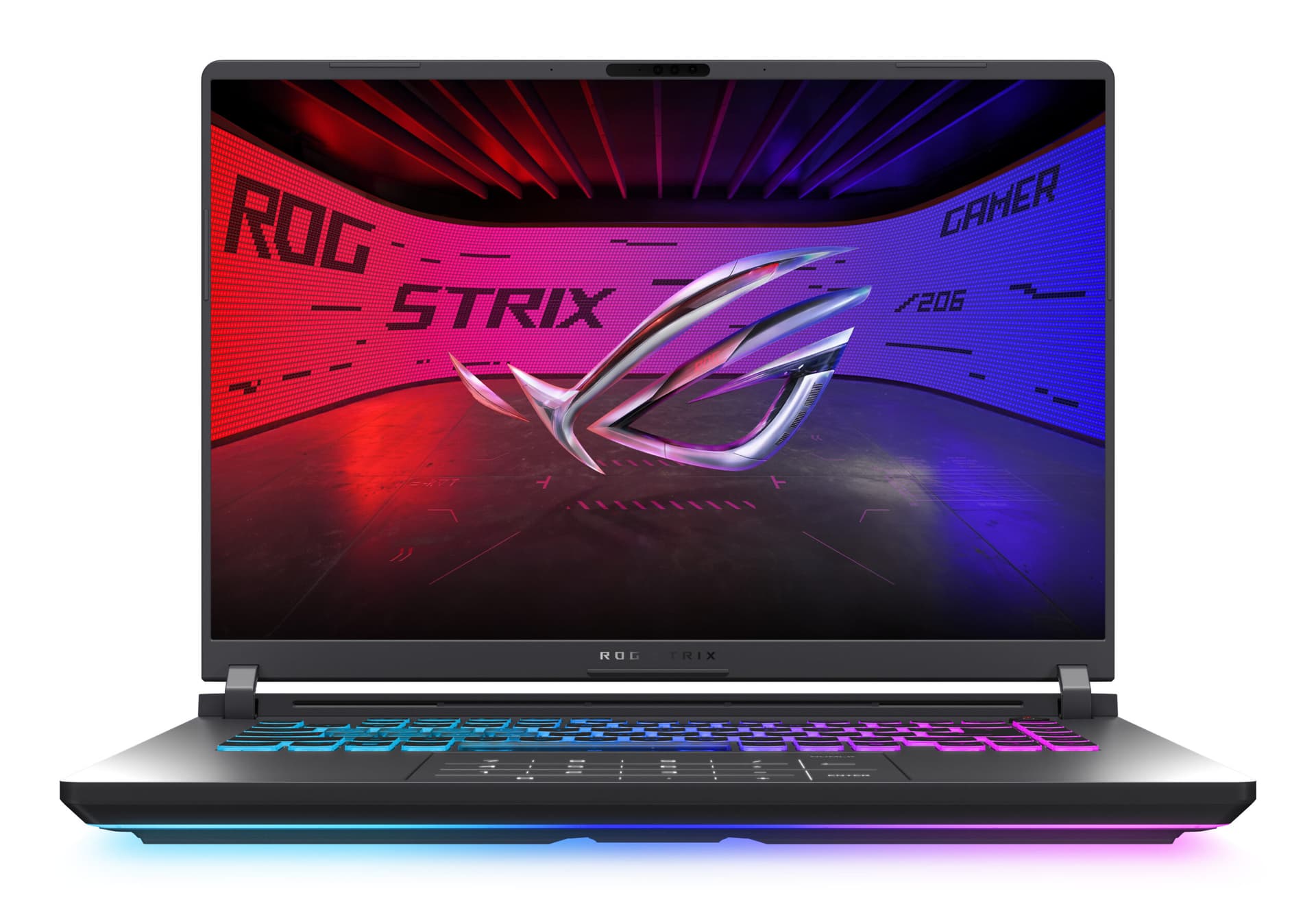 Laptop ASUS 16-inch ROG Strix G16 G615JHR-RV081, Intelxxxx CoreTM i7 14650HX 2.2 GHz, DDR5 32GB, Intelxxxx UHD Graphics, 512GB PCIexxxx 4.0 NVMeTM M.2 SSD, No preinstalled OS, Eclipse Gray, "90NR0LL1-M00320" — miniatură