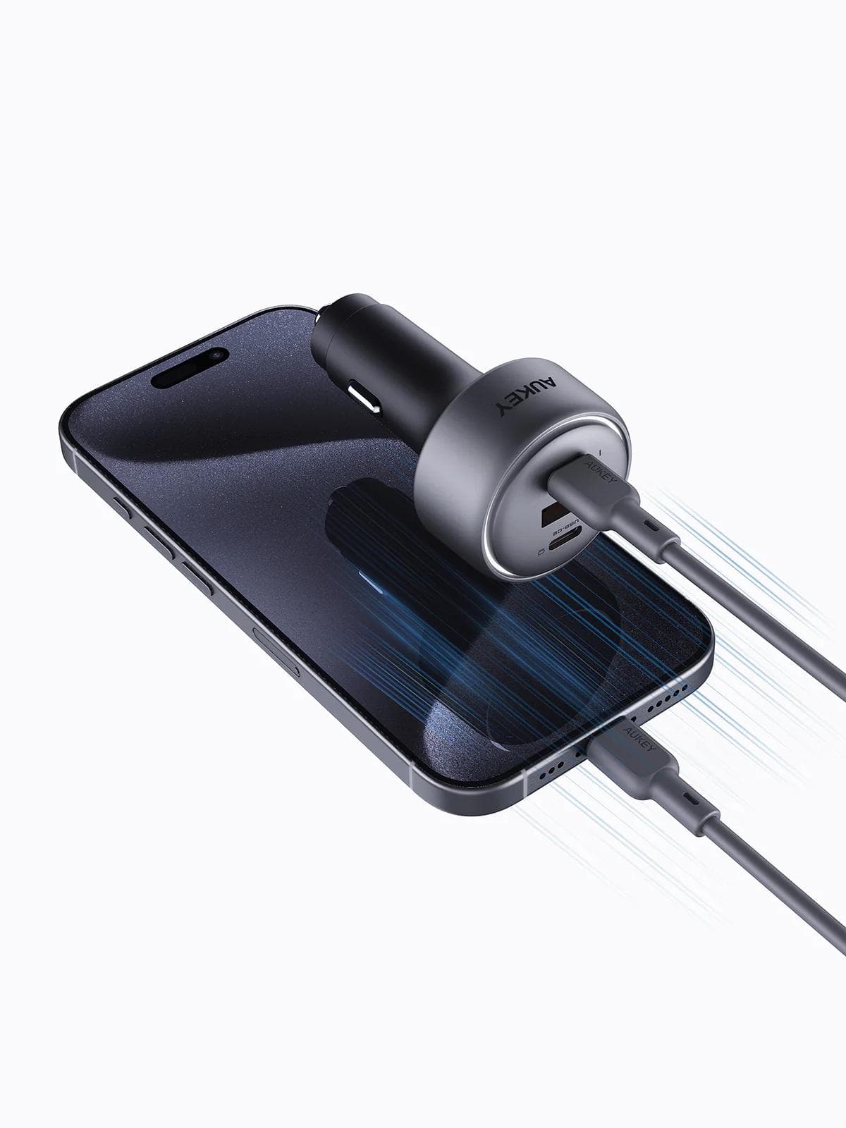 MOBILE CHARGER CAR 100W/3PORT CC-P3 AUKEY "CC-P3" — miniatură