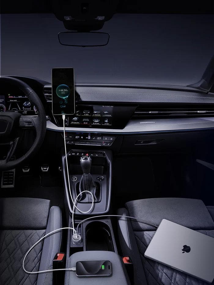 MOBILE CHARGER CAR 100W/3PORT CC-P3 AUKEY "CC-P3" — miniatură