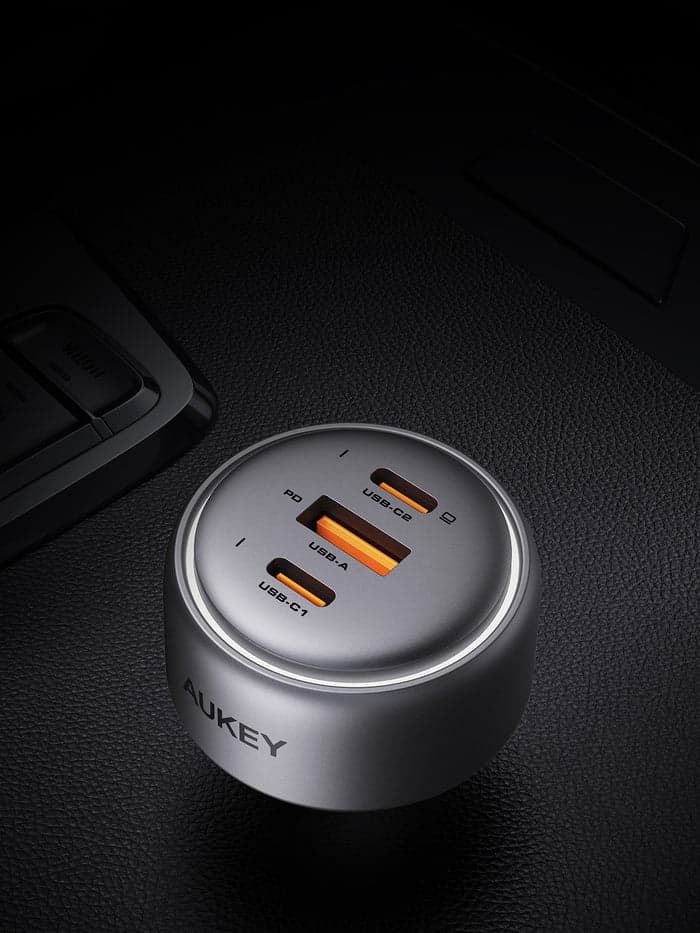 MOBILE CHARGER CAR 100W/3PORT CC-P3 AUKEY "CC-P3" — miniatură