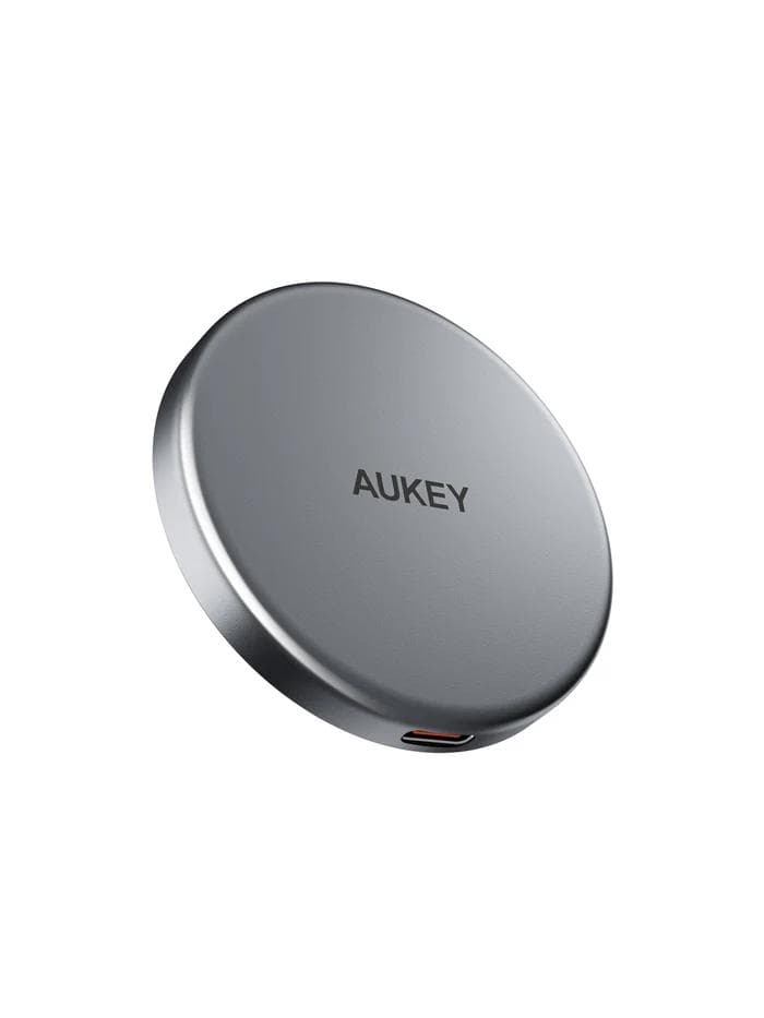 Statie de incarcare wireless Aukey, LC-MC10, 15W, fast charge, 1 x USB-C, negru, "LLTSN1048333" - 689323787036