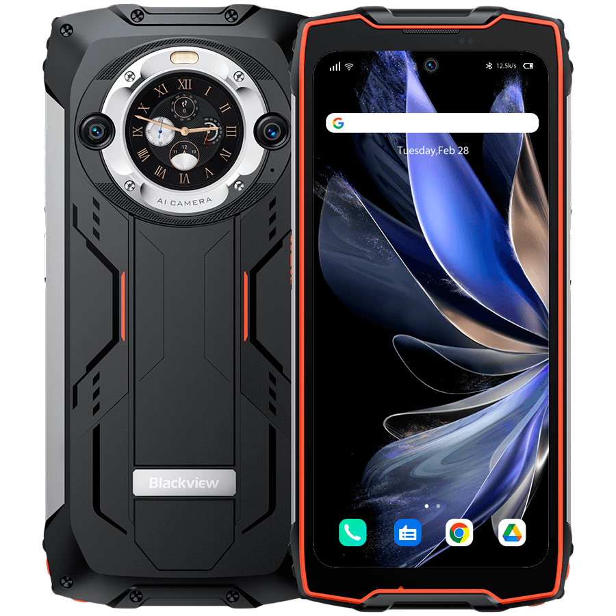 Blackview Rugged BV9300Pro LTE 6.7" FHD+IPS 1080x2388 120Hz 12GB+256GB Dual-display CAM Front 32MP Rear 64MP+8MP Waterproof 15080mAh NO Charger Android 13 up to 15 Black "BV9300PRO12_OR_EU"