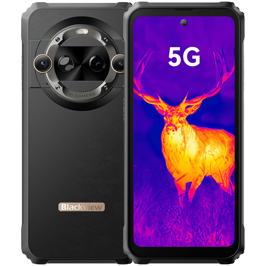 Blackview BL9000 Pro 5G 6.78" Corning 7t FHD+IPS 1080x2460, 12GB/512GB,50MP Front/13MP+50MP Back Camera,8800mAh,Type-C,Android 14,Dual SIM,SD,Phantom Black "BVBL9000PRO_BK_EU"