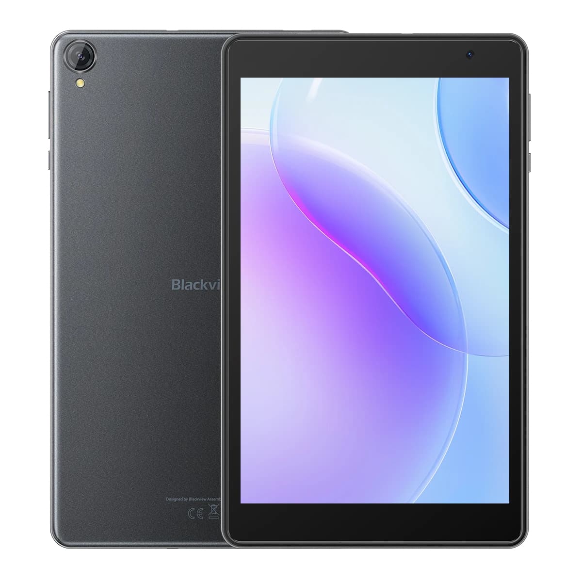 Blackview Tab 50 WiFi, 8inch HD+ IPS 800*1280, RK3562 Quad-core 2.0GHz, Front 0.3MP; Rear 2MP cam, 5580mAh battery, memory 4GB/128GB,2.4GHz,5GHz, dont support SIM card, Gray "BVTAB50-G"