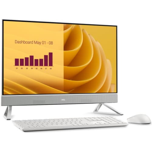 Dell 27 AIO,27"FHD(1920x1080)Infinity NO-Touch,Intel Core 7 150U,16GB(2x8)DDR5,512GB SSD,Intel Graphics,White,Win11Pro,3Yr NBD "EC27250_RPLU-R_006-05" — miniatură