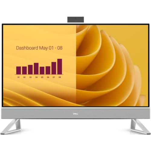 Dell 27 AIO,27"FHD(1920x1080)Infinity NO-Touch,Intel Core 7 150U,16GB(2x8)DDR5,512GB SSD,Intel Graphics,White,Win11Pro,3Yr NBD "EC27250_RPLU-R_006-05" — miniatură