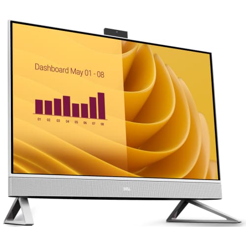 Dell 27 AIO,27"FHD(1920x1080)Infinity NO-Touch,Intel Core 7 150U,16GB(2x8)DDR5,512GB SSD,Intel Graphics,White,Win11Pro,3Yr NBD "EC27250_RPLU-R_006-05" — miniatură