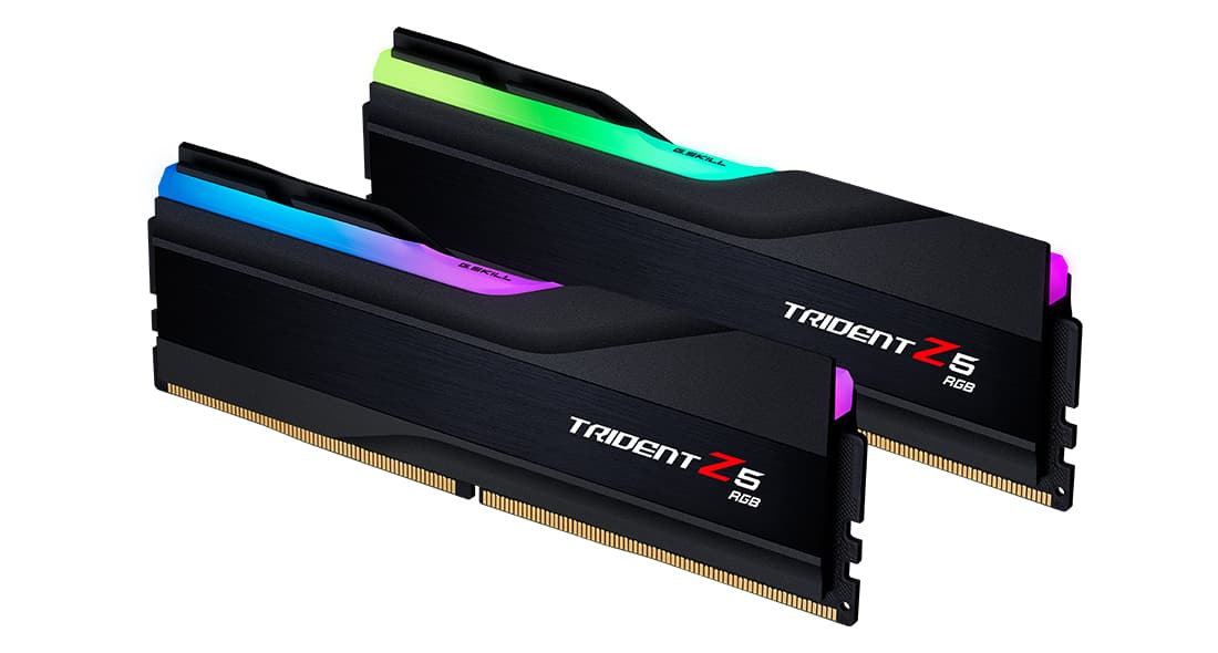 Memorie Trident Z5 RGB XMP 3.0 Black 64GB, DDR5-5600Mhz, CL28, Dual Channel "F5-5600J2834F32GX2-TZ5RK" — miniatură
