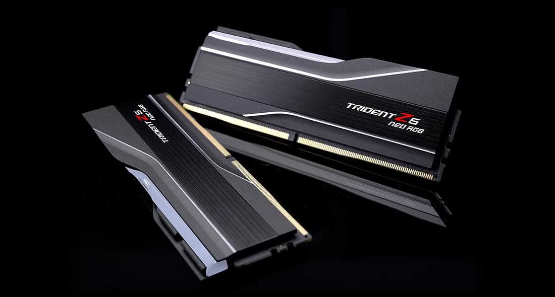 Memorie TRIDENT NEO AMD RGB 48 GB (2x24GB) 8000 MHz CL 40 Dual Kit "F5-8000J4048G24GX2-TZ5NR" — miniatură