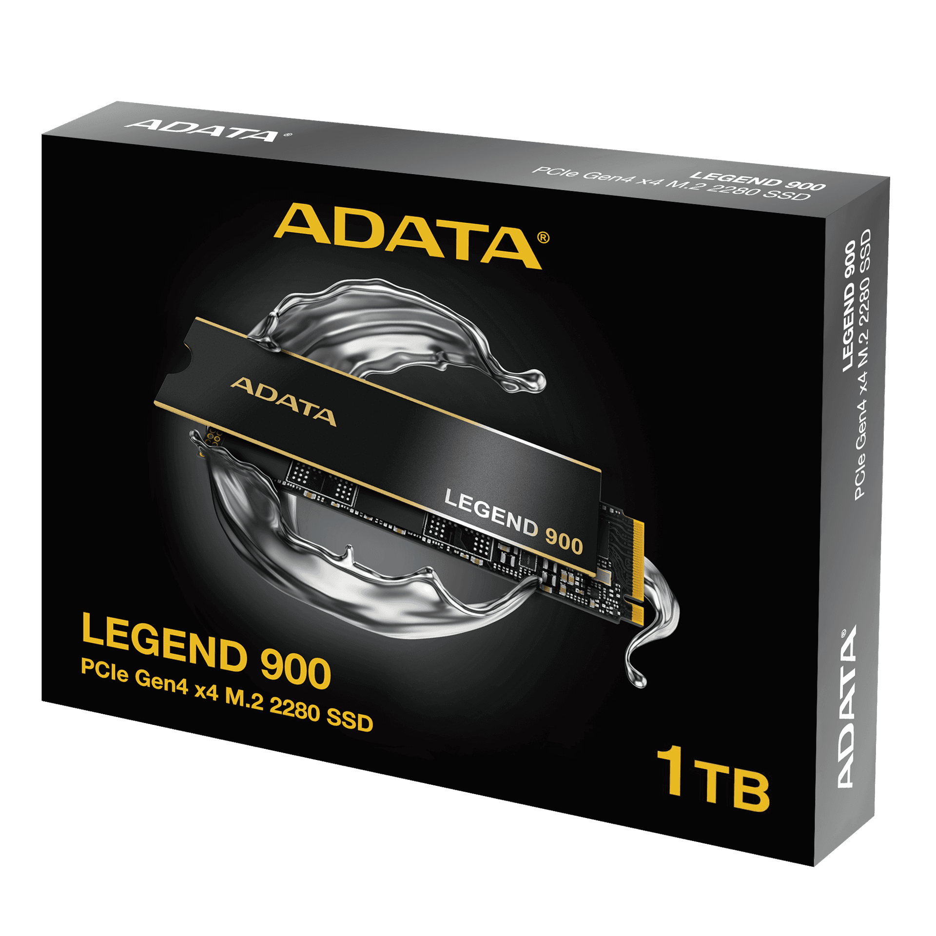 SSD ADATA Legend 900, 1 TB, M.2 2280, PCIe Gen4x4, NVMe, R/W speed 7000MBs/5400MBs "SLEG-900P-1TCS" — miniatură