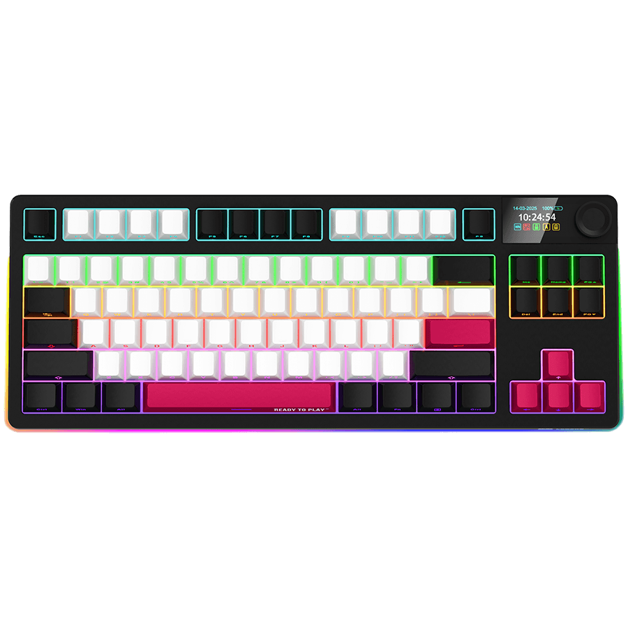 LORGAR KBP70TKLW, Wireless TKL Mechanical Gaming Keyboard Pro, Black/red, EN layout "LRG-KBP70TKLW-BK-US"