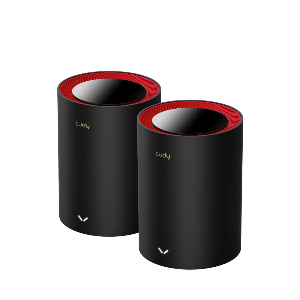 Cudy AX3000 Wi-Fi 6 Mesh 2.5G Solution 2-Pack, Dual-Band, Black "M3000/2-PACKV1.0"
