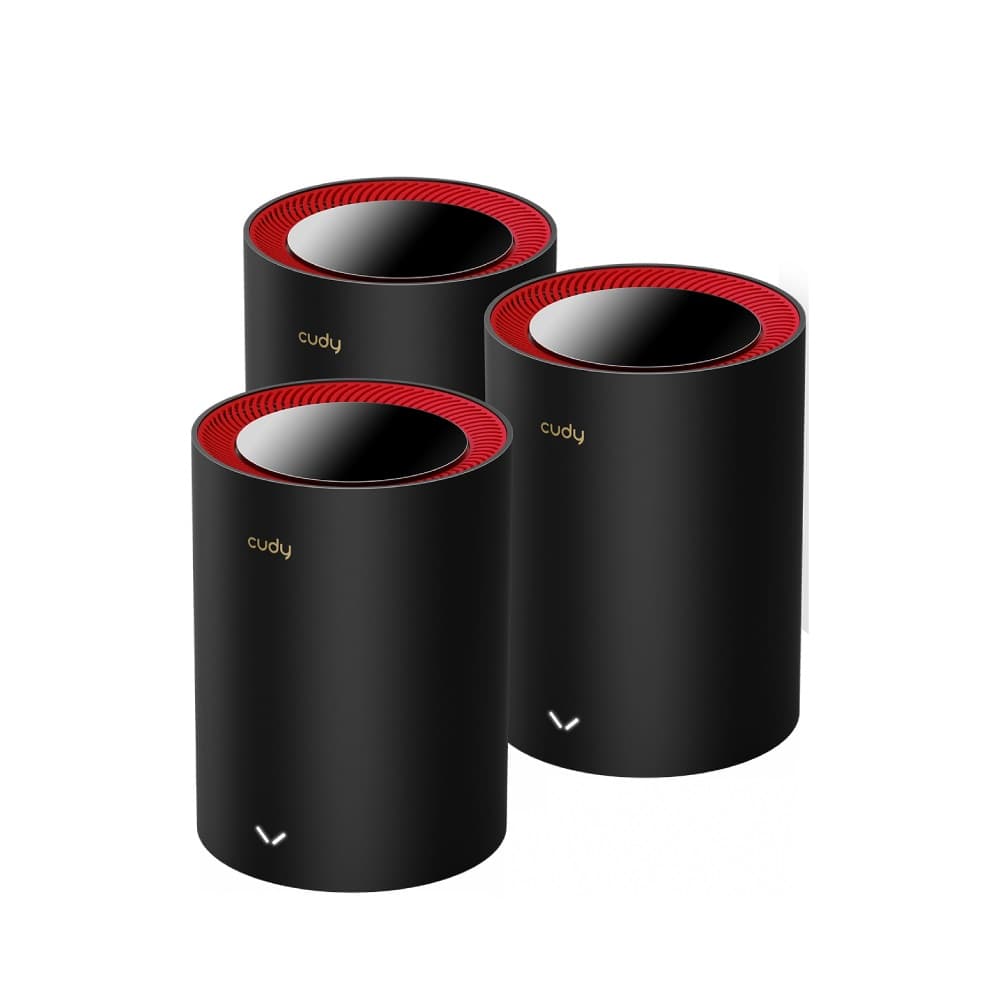 Cudy AX3000 Wi-Fi 6 Mesh 2.5G Solution 3-Pack, Dual-Band, Black "M3000/3-PACKV1.0"