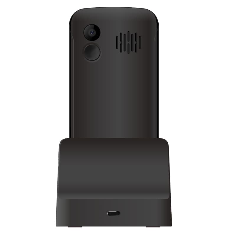 Telefon mobil MM443 Comfort 4G, Dual SIM, Black + Loading Stand "MM443 Black" — miniatură