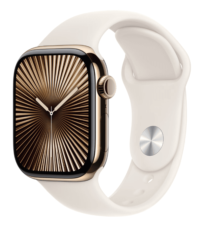 APPLE WATCH 10 42 GD TI ST SB SM CEL-BCS "MX063QC/A" — miniatură