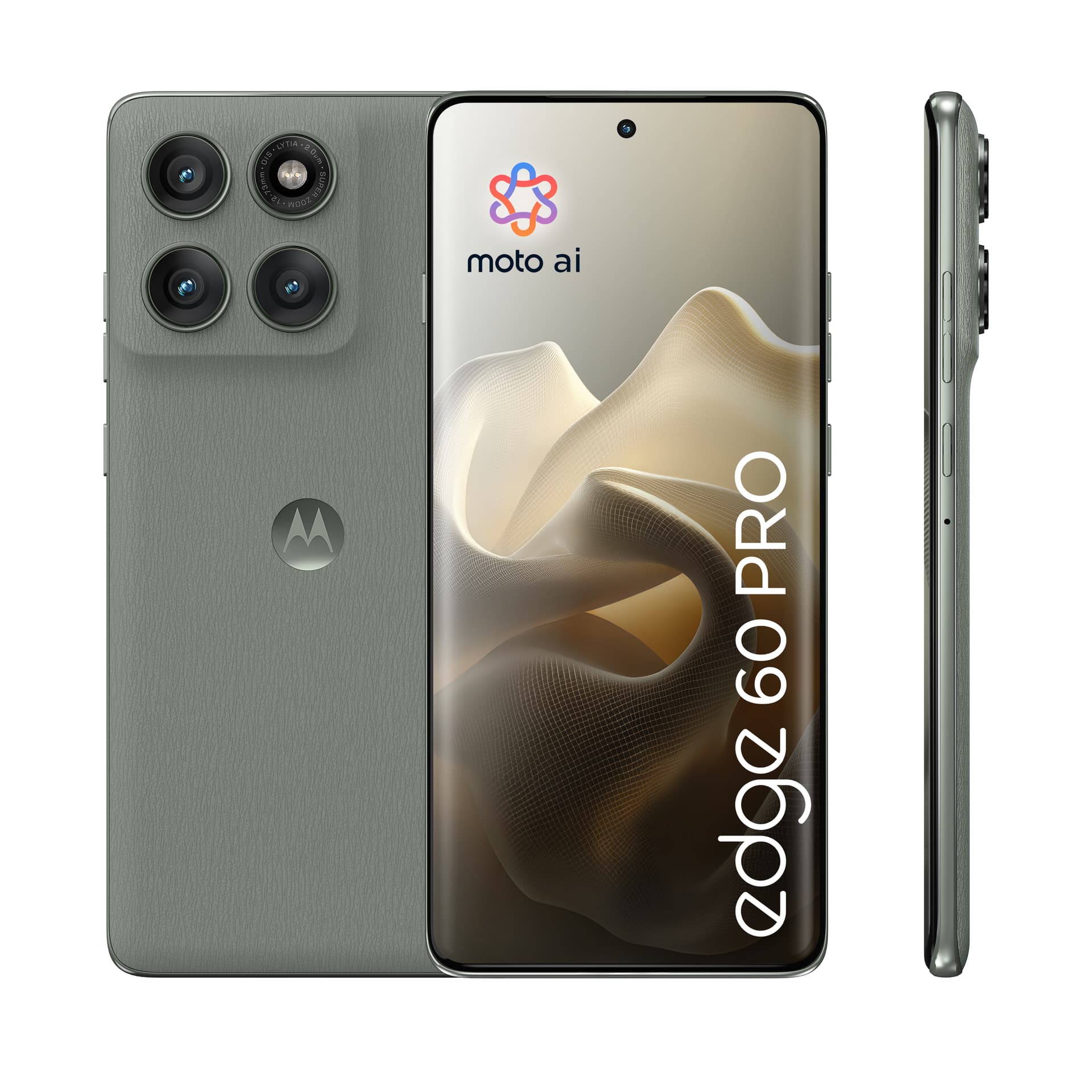 Smartphone Moto Edge 60 Pro 512GB 12GB RAM 5G Dual SIM Shadow Green "PB7X0006SE" — miniatură