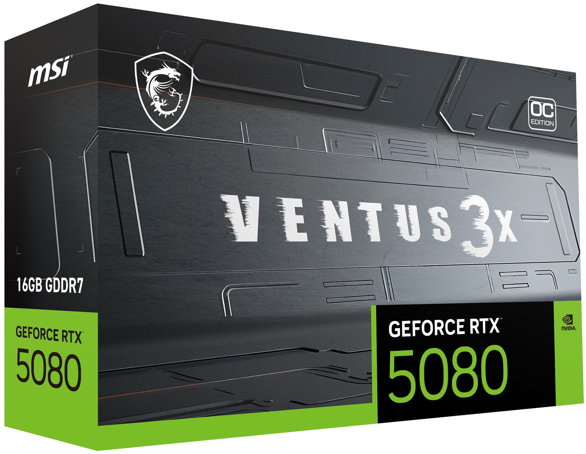 GeForce RTX 5080 Ventus 3X OC Plus 16GB GDDR7 256-bit DLSS 4.0 "RTX 5080 16G VENTUS 3X OC PLUS" — miniatură