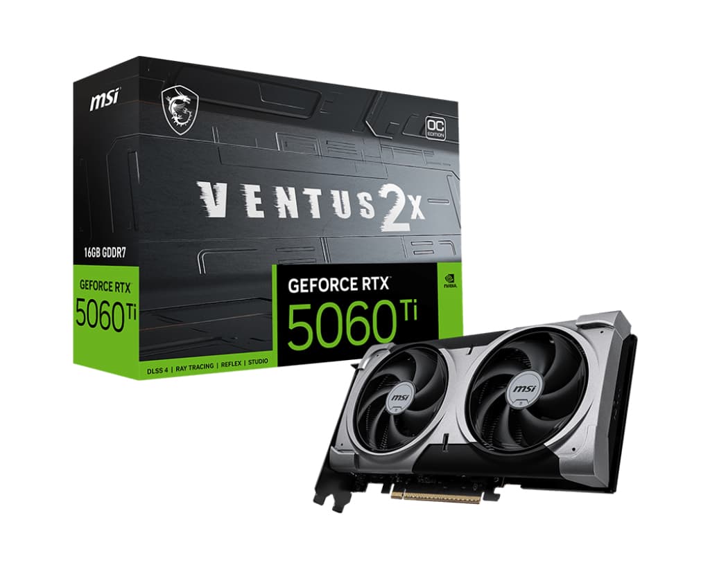 GeForce RTX 5060 Ti VENTUS 2X OC PLUS 16GB GDDR7 128-bit DLSS 4.0 "V535-005R"